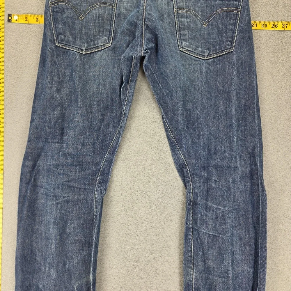 Vintage Levis Engineered Jeans Mens 33x32 Blue Medium Wash Twisted Button Fly
